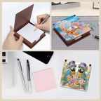 4pcs Bird and Heart Diamond Art Painting Note Box for Adults, Wooden DIY Sticky Notes Holder Kit with 640 Blank Notepads, Multi-Purpose Desk Organizer for Home Office, Study Thoughtful Gift - Image 5