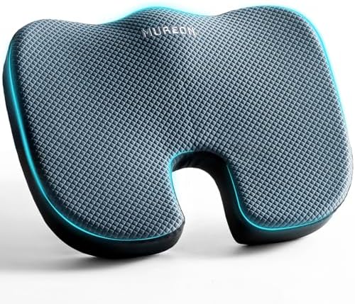 Mureon Large Office Chair Cushion, Ergonomic Memory Foam Seat Cushion, Navy by Unknown