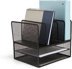 TRU RED Wire Mesh File Organizer, 7-Compartment, Matte Black by TRURED