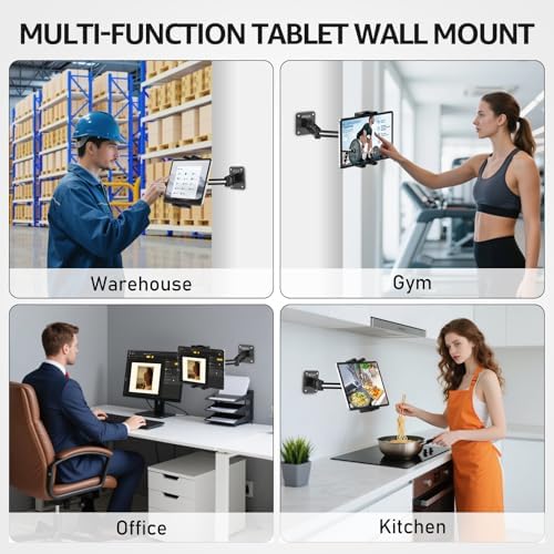 Urmust Tablet Wall Mount Holder for iPad, 4.7-15.6" - Image 3