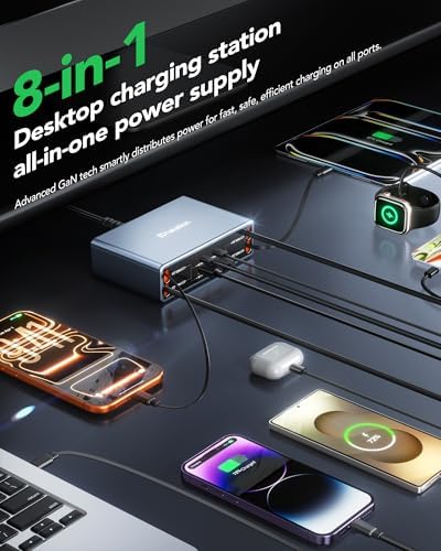 8-in-1 Retractable Charger for iPhone Duo/18 Pro Samsung Multiple Devices - Image 3