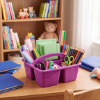 Kathfly 18 Pack Classroom Caddy Organizer with Handle Bulk, Mixed Color 2 - Image 3