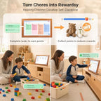 DP1503 Smart Digital Calendar&Chore Chart, 15.6"Family Hub Planner (Walnut) - Image 4