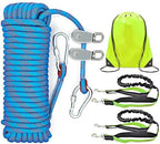 Dog Tie Out Cable for Camping, Dog Trolley System and 4ft Bungee Leash - Image 5