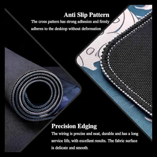 Game Mouse Pad Gaming Laptop Pad-Anime Desk Mat-Anime Mousepad-Gaming Mouse Pad PC Keyboard Waterproof and Non-Slip(GAOD-09,900x400mm) - Image 3
