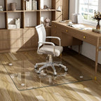 40"X47" Tempered Glass-Glass Chair Mat, Heavy Duty Hard Floor Mat - Image 3