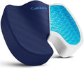 Gel Seat Cushion, Cooling Memory Foam Cushion for Office Chair, Blue by CushZone