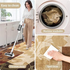 Office Chair Mat for Hardwood Floor, 72"x48" Easy Glide Computer Desk Mat Protector for Rolling Chair Under Desk Rug Nonslip Backing, Machine Wash, (Modern) - Image 6