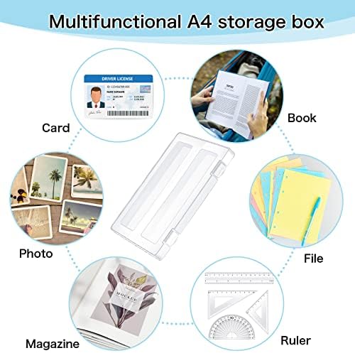 Outus 15 Pieces A4 File Box Paper Photo Storage Box Document Organizer - Image 6