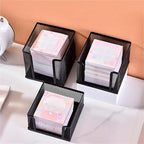 Metal Mesh Desktop Sticky Note Box 5-Pack Office Storage Organizer - Image 4