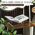 Large Acrylic Book Stands 15.8" x 9.5" x 5.4" Thicken Book Holder for Display Reading Open Coffee Table Stand for Cookbooks, Bible, Quran, Art, Magazines(Clear) - Image 3