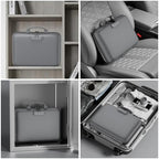 DocSafe Fireproof File Organizer with Lock, Hard-Shell Case Fireproof Document Box with 13 Pocket Accordion File Folder, Portable Home Office Travel Safe Storage for Important Documents Laptop Gray - Image 6