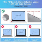 Mektron Case for 13.5" Microsoft Surface Laptop 5/4/3 with Metal Palm Rest Model 1951/1868, 2019/2021/2022 Release Plastic Hard Shell Cover with Screen Protector + Keyboard Cover, Rainbow Cosmic - Image 2