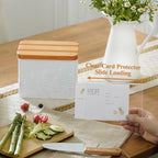 Ear of Wheat Embossed Recipe Box with 4x6 Cards & Dividers - Image 4