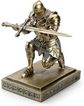 Medieval Warrior Knight Pen Holder Fun Desk Accessories Paperweight Bronze by Amoysanli