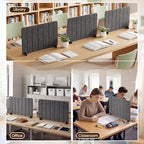 4 Pack Desk Privacy Panels Freestanding Cubicle Divider Board - Image 4