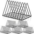 Shimeyao 6 Pieces Metal Triangle File Holder Magazine Holders, Black by Shimeyao