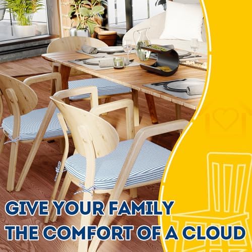 AAAAAcessories Chair Cushions for Dining Chairs, 17 x 16 x 2 in, Set of 2 - Image 6