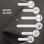 DECOLAB Room Divider Panel, Standing Privacy Partition Wall 29"x65", Iron - Image 5