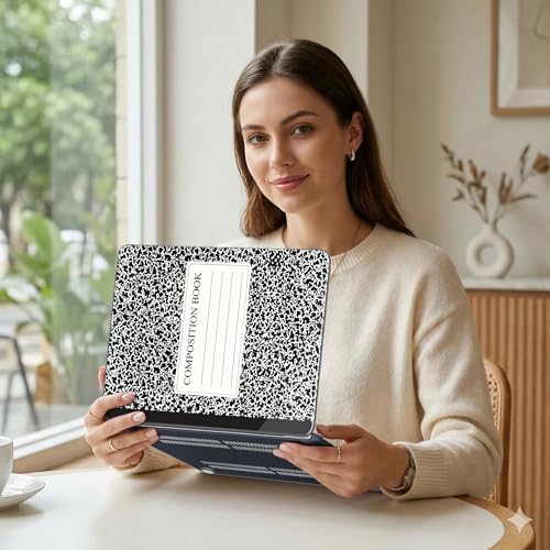 DONGKE Compatible with MacBook Neo 13 Inch Case 2026 A3404 A18 Pro chip & Touch ID, Plastic Hard Shell with Keyboard Cover, Screen Protector & Dust Plugs, Composition Book - Image 4