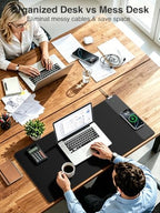 Magnetic Wireless Charging Mouse Pad, 31.5"x15.8" Large Desk Mat - Image 6