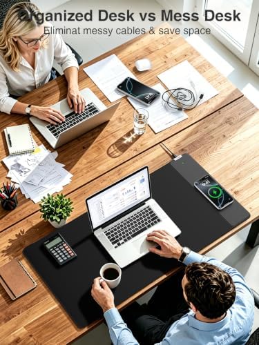 Magnetic Wireless Charging Mouse Pad, 31.5"x15.8" Large Desk Mat - Image 6