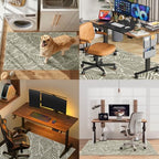 Office Chair Mat for Hardwood Floor & Tile Floor,36"x48"-Green Leaves - Image 6