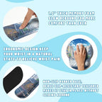 Anime Tokyo Desk Mat Set Summer City Large Mouse Pad with Wrist Rest 4in1 Desk Mat for Desktop Ergonomic Keyboard Wrist Support Anti-Slip Computer Ergonomic Mouse Pad Home Office Gaming - Image 3