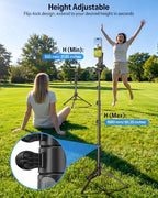 OMOTON TP02-Pro-PK 65" Magnetic Phone Tripod Kit with Fill Light & 2 Remote - Image 4