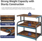 Fannova 32.3" Wide Extra Large Printer Stand with Adjustable Storage Shelf - Image 3