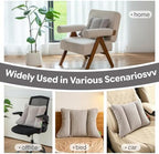 Lumbar Support Pillow 3 Section Back Pillow Office Chair for Back Support Comfortable Lumbar Cushion for Car Seat Pain Relief Sofa Rest (Grey) - Image 4