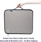 Ifoam Gel Infused Memory Foam Layer Wheelchair Cushion - Seat Cushion for Wheelchair-OfficeChair, Kitchen Chair-Pressure Sore and Tailbone Pain Relief-High Dense Polyfoam Base (Black,18x16x3 inch) - Image 4