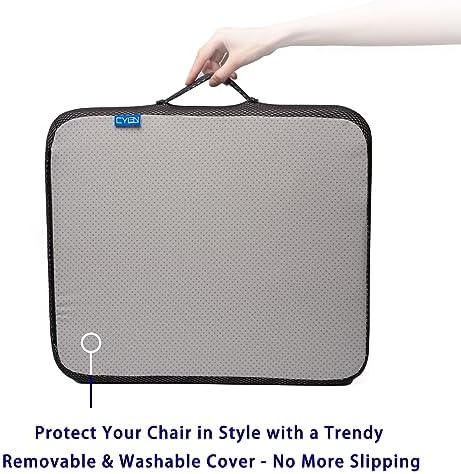 Ifoam Gel Infused Memory Foam Layer Wheelchair Cushion - Seat Cushion for Wheelchair-OfficeChair, Kitchen Chair-Pressure Sore and Tailbone Pain Relief-High Dense Polyfoam Base (Black,18x16x3 inch) - Image 4