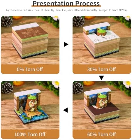 3D Memo Pad Time Piece Calendar 2026 3D Weekly Calendar Notepad - Image 6
