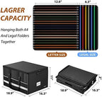 ENGPOW Large Fireproof Document Box with Lock＆Multi Pockets, 19"x16"x11" - Image 3