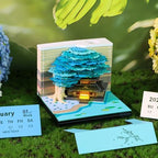 3D Time Piece Calendar, 2027 Desk Calendar With LED Light, 3d Tree Memo Pad Creative Desk Calendar, Christmas Gift for Colleague Friend, Desktop Decoration - Image 2