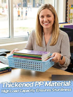 6 Pcs 14.2"x10.5" Thick Durable Paper Turn in Trays Classroom Organization - Image 2