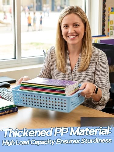 6 Pcs 14.2"x10.5" Thick Durable Paper Turn in Trays Classroom Organization - Image 2