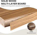 Solid Wood Monitor Stand Riser & Laptop Stand Desk Organizer - Office Accessories for PC Workspace, Computer Organization, Countertop Hutch Light Grey Log 19.7x7.9x3in - Image 5