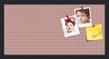 PinPix 24x12 inch Cork Bulletin Board. This Decorative Framed Pin Board Comes with Diamond Pattern in Pink and Beige Design and Satin Black. Ideal for Home, Office Decor or School (PinPix-290) by PinPixBulletinBoards