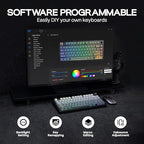 MechLands Aula F75 PRO 75% Gaming Keyboard with KiiBoom Premium Acrylic Transparent Keyboard Dust Cover - Image 5