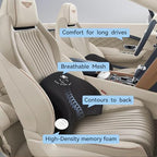 Lumbar Support Pillow for Car, 100% Memory Foam Lumbar Pillow for Car Seat - Image 5