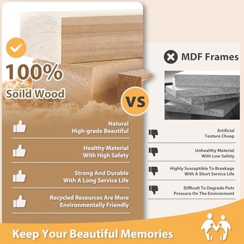 Egofine Cork Board Bulletin Board with Linen, 16x11 Wood Frame Pin Board Wall Decor, 2 Pack Cork Boards for Walls, Hanging Horizontal or Vertically for Office Home Decor School Kitchen, Natural Wood - Image 2