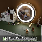 K KNODEL Small Office Desk Mat, Leather Mouse Pad (23.6"x13.8", Dark Green) - Image 6