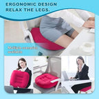 Office Chair Cushions for Back and Butt, Ergonomic Chair/Seat Cushion for Long Sitting, Sitting Pillow for Automobile, Wheelchair, Computer Chair Hip Support (Pink) - Image 5