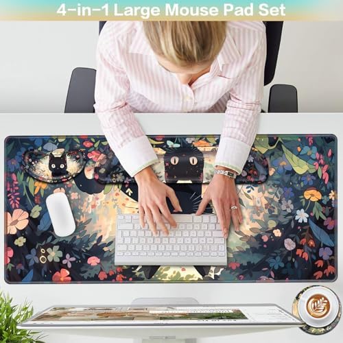 4-in-1 Mouse Pad Anime, Mouse Pad with Wrist Rest, - Image 2