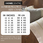 The HomeCentric Gold 12"x18" (30x45 cm) Lumbar Pillow Cover, Silk Beaded, Sequins & Pearls Oblong Pillow, Abstract Pattern Modern Style - Elisium - Image 4