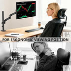 WALI Extra Long Single Monitor Arm for 13-32 inch Screens, up to 19.8 lbs - Image 6