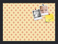 PinPix 18x13 inch Cork Bulletin Board. This Decorative Framed Pin Board Comes with Diamonds in Red and Yellow Design and Satin Black. Ideal for Home, Office Decor or School (PinPix-333) by PinPixBulletinBoards