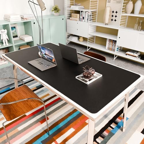 Chihein Cork & PU Leather Desk Mat 55” x 28” Black - Image 2